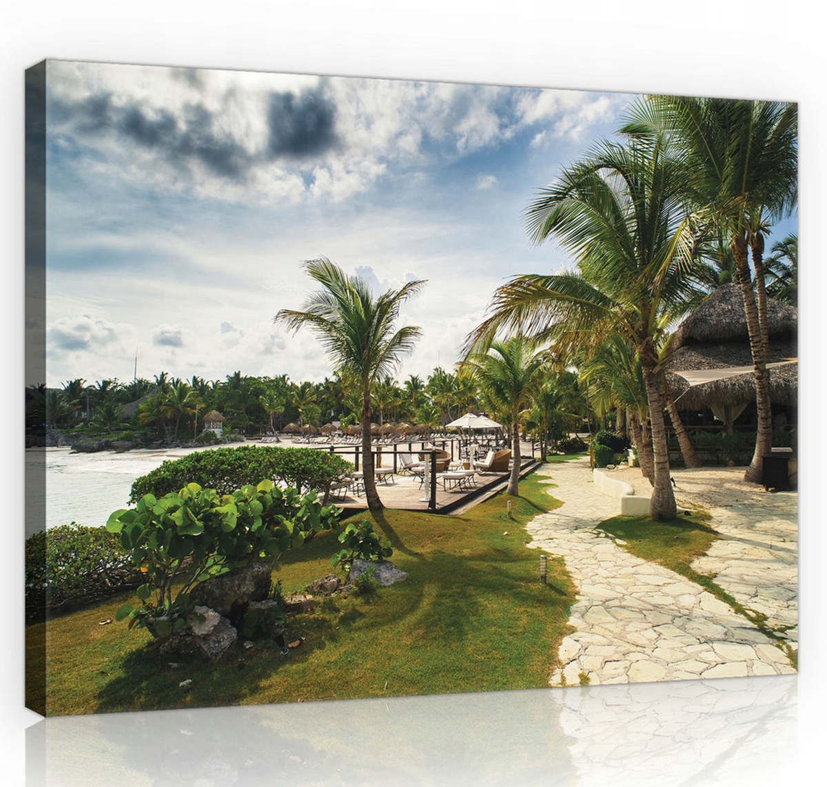 Obraz Na Plátně Canvas 100x75 Pláž Palmy Moře