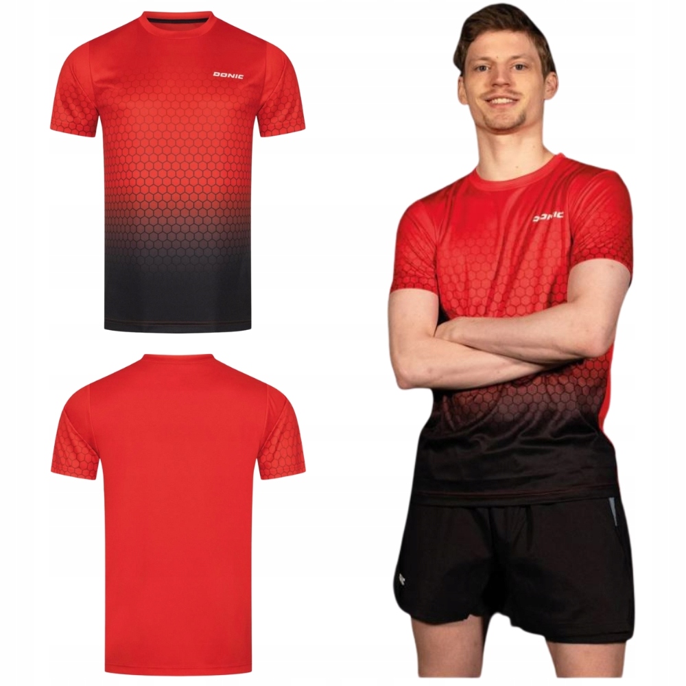 Tričko Na Stolní Tenis Ping Ponga Donic Scorpion Červená/černá S