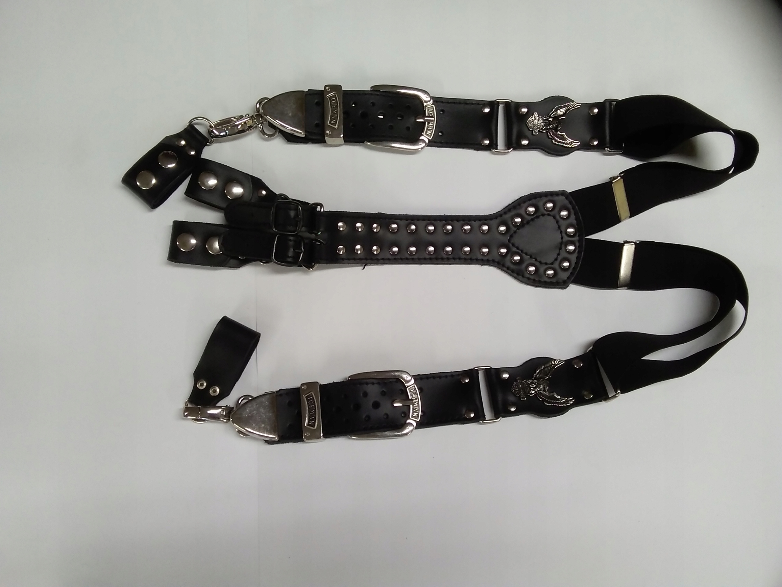 SZELKI SKÓRZANE MOTOCYKLOWE Z ORŁEM Producent inny