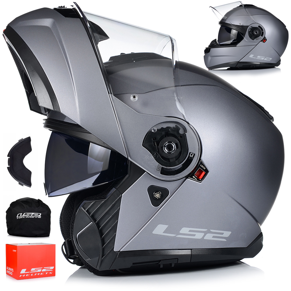 Moto Prilba LS2 FF908 Strobe II Čeľusťový Systém Pinlock Blenda