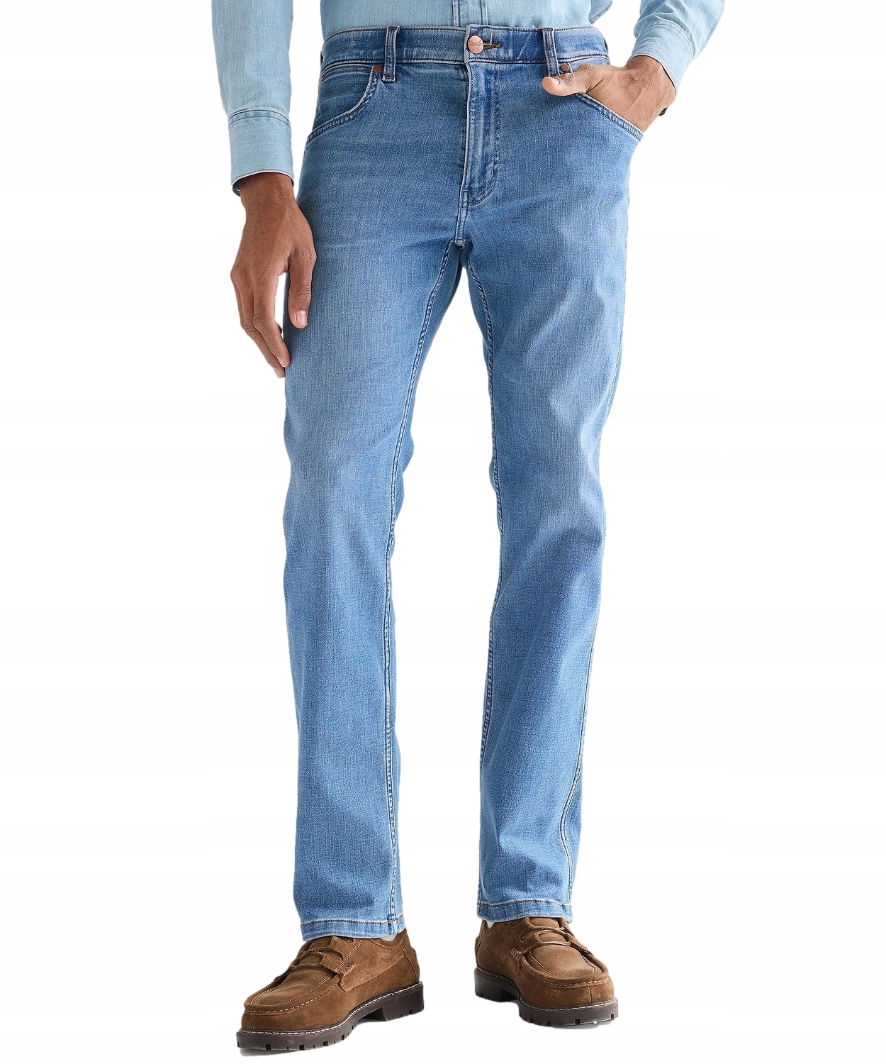 Džíny Wrangler Greensboro 112377761 Tabacco Ice W 34 L 30