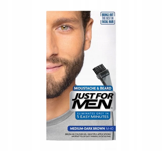 

Just for men Żel do wąsów i brody średni ciemn M40