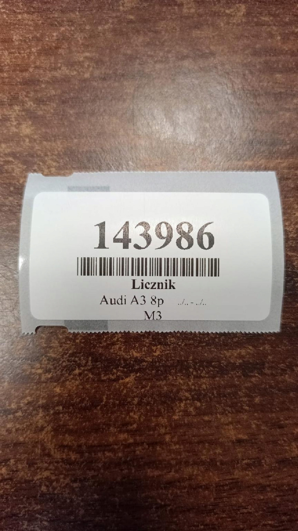 AUDI A3 8P 1.9 TDI dials 8P0920931S