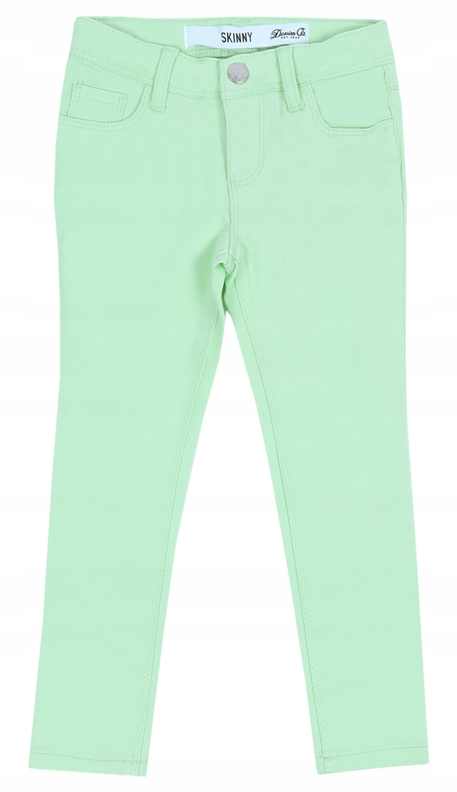 Svetlozelené dievčenské džínsové nohavice 104 cm