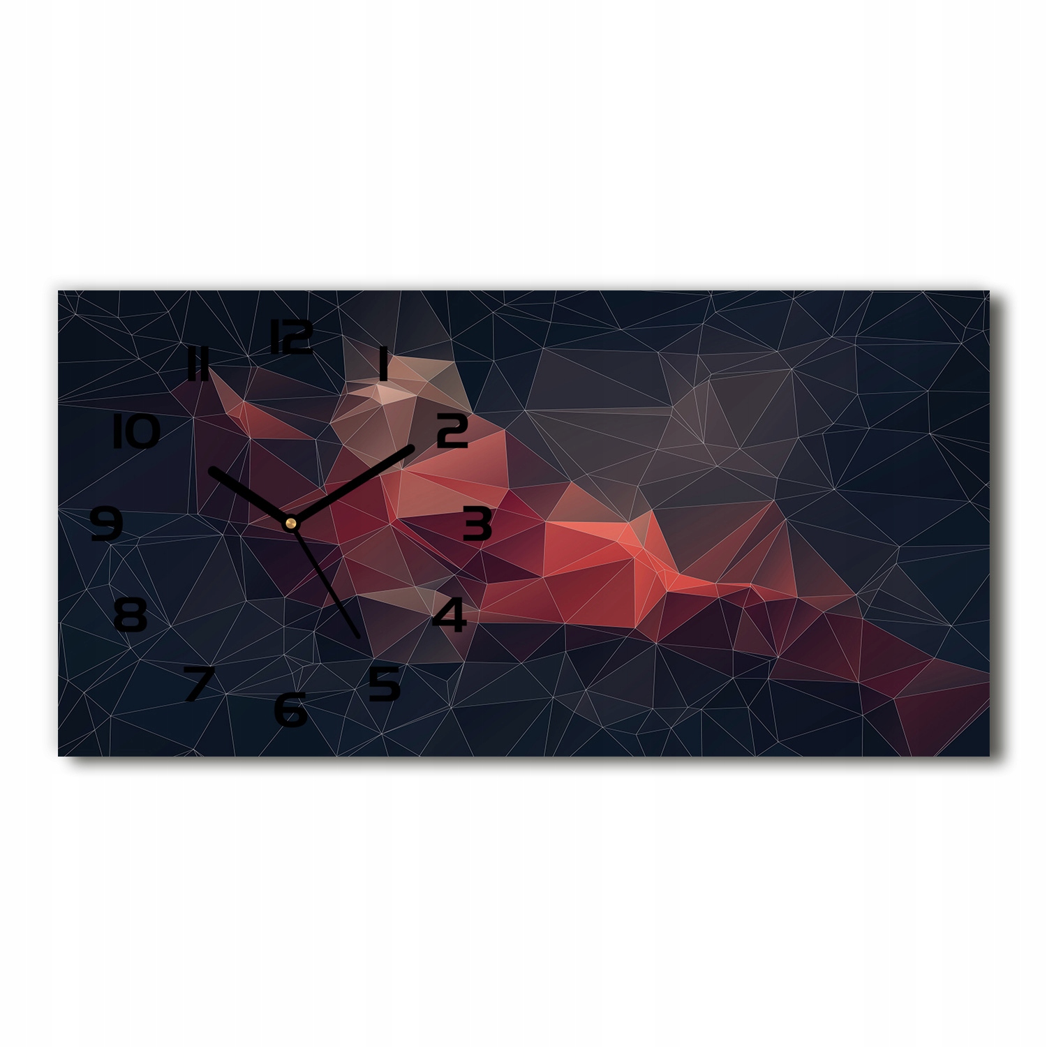 

Zegar ze szkła na ścianę Abstrakcyjne tło 60x30 cm
