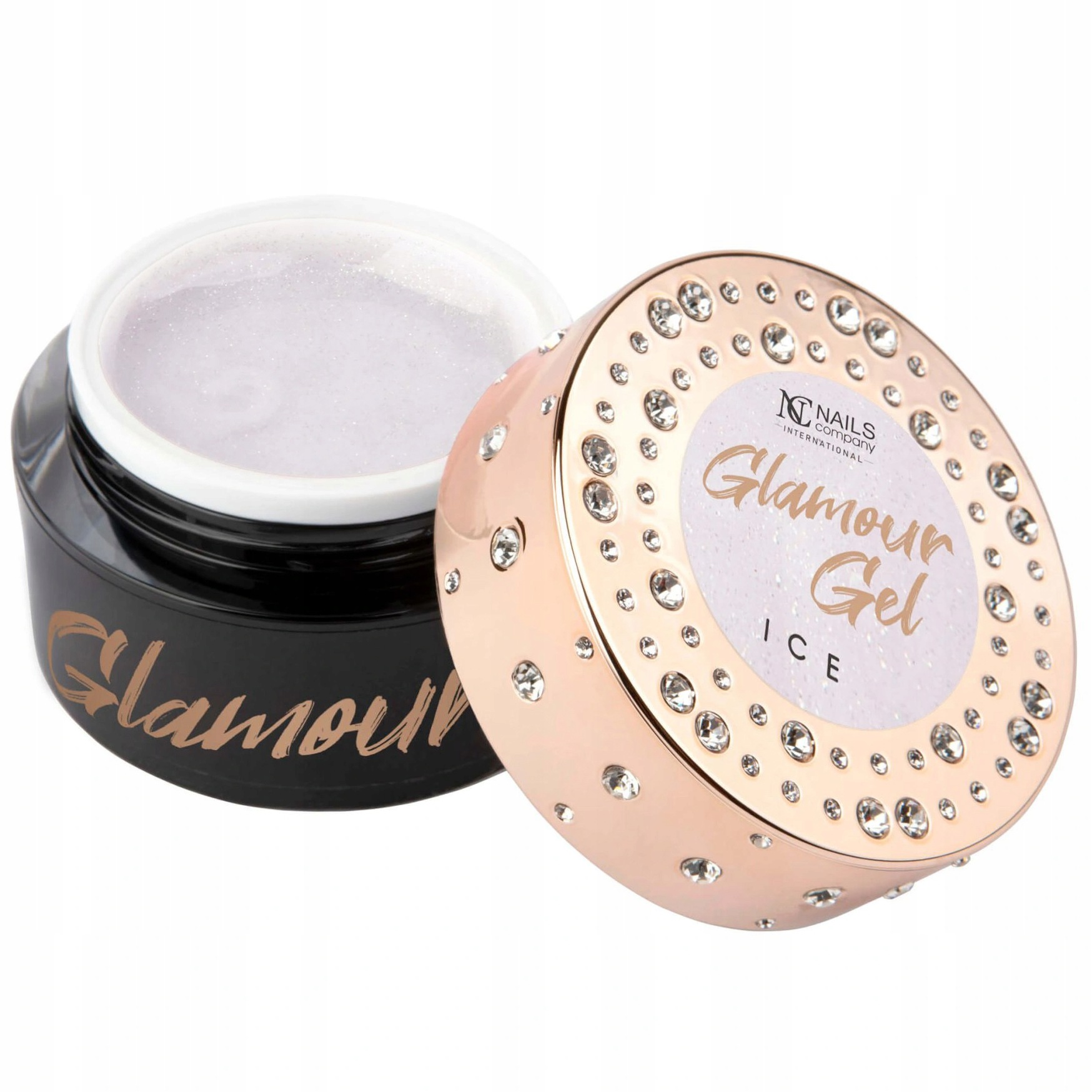 Glamour Gel Ice Nails Company żel z drobinkami