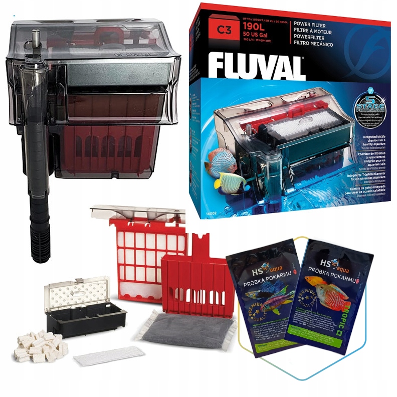 Filtre à moteur Fluval C3, 190 L (50 gal US)