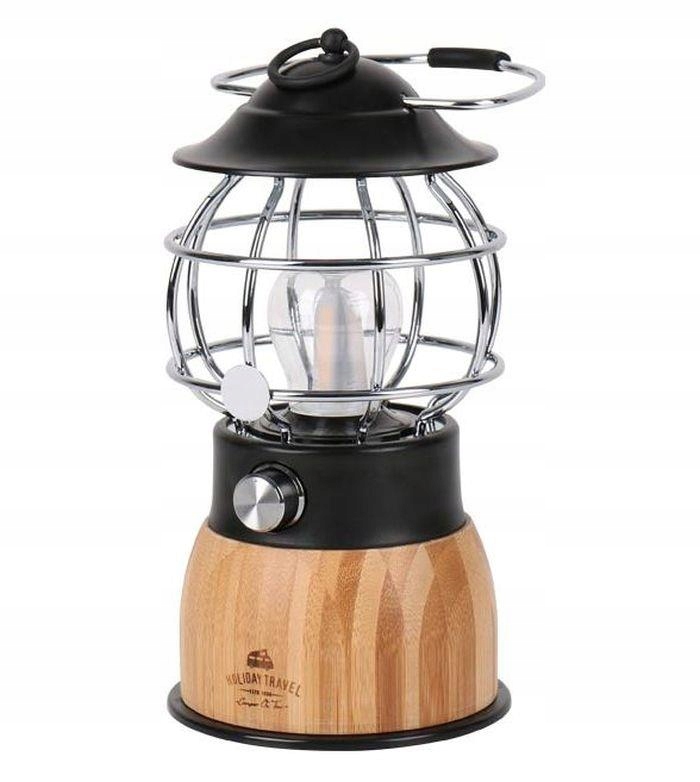 Závěsná stmívatelná kempinková Led lampa v retro stylu a funkcí powerbanky