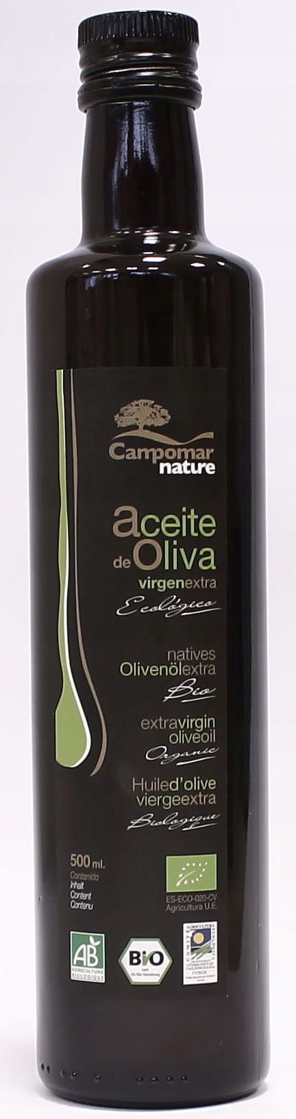 Olivový Olej Extra Virgin Bio 500 ml Campomar Nature