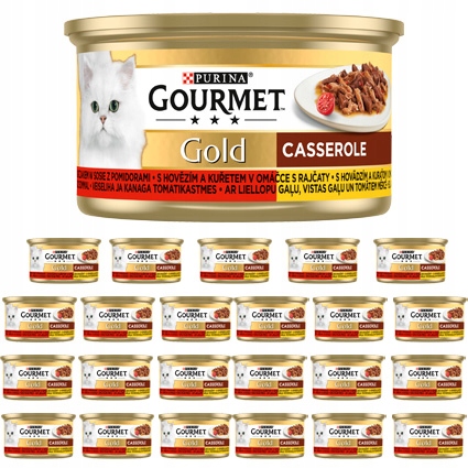 Gourmet Gold Krmivo pro kočky Casserole s hovězím masem