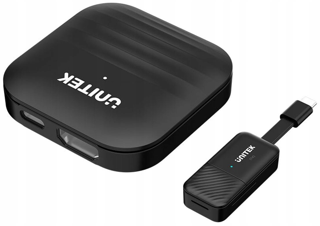 Unitek Bezdrôtový vysielač a prijímač Hdmi s dosahom až 50 m, čierny
