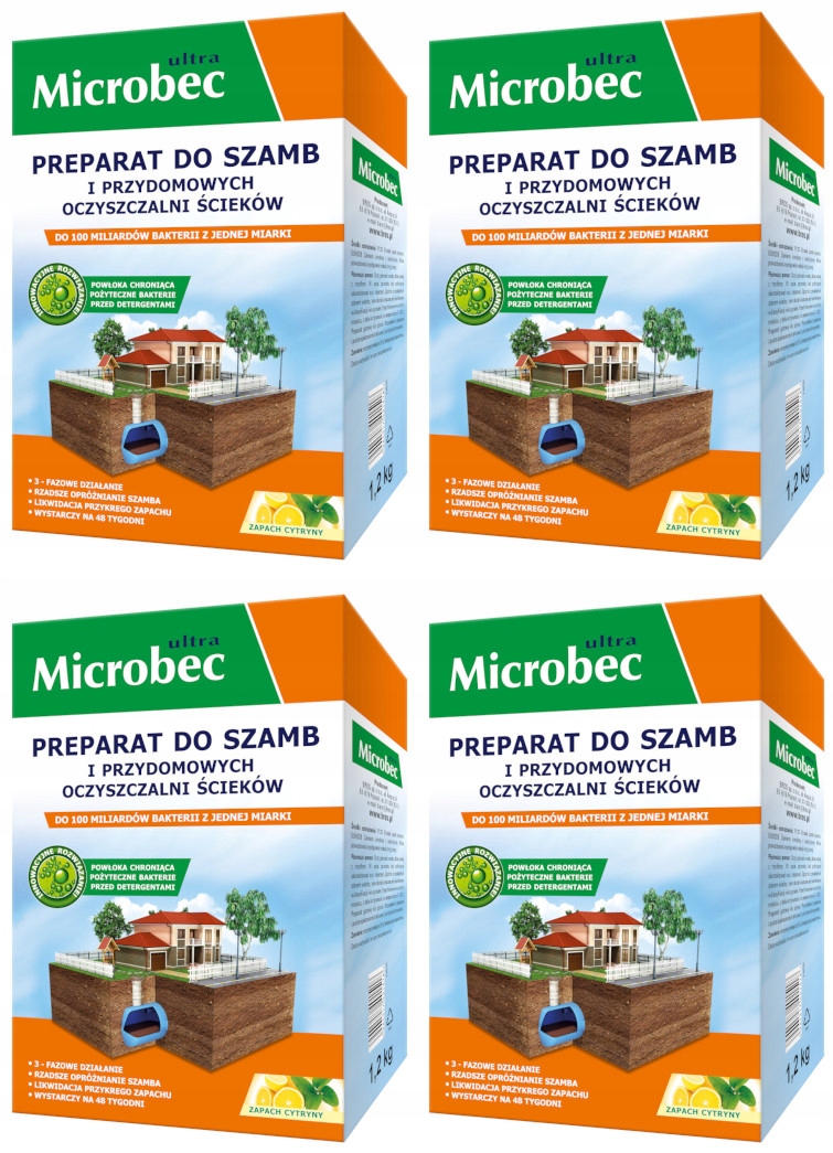 Microbec Ultra Přípravek Bakterie do septiku a čističky odpadních vod 4,8 kg