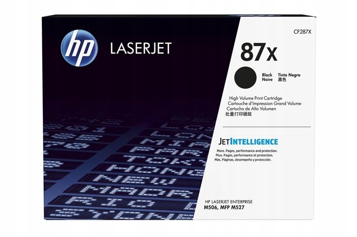 Originálny čierny toner Hp LaserJet Enterprise M501, M506, M527 (87X