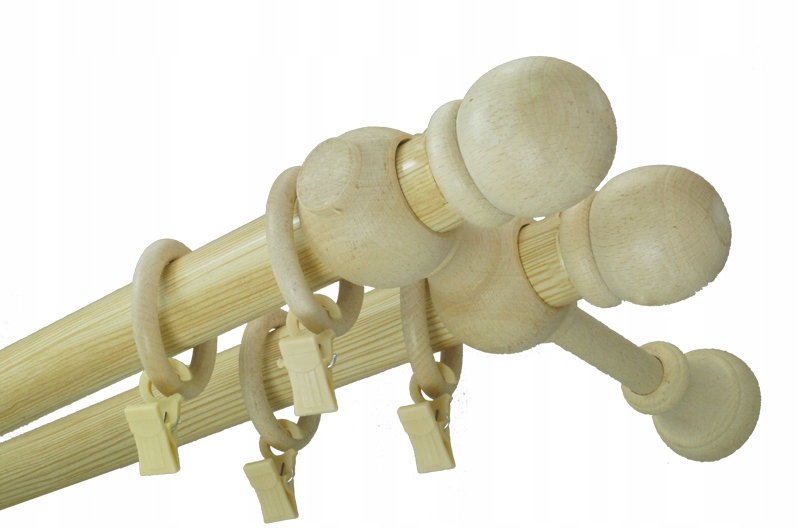 

Karnisz drewniany fi 28 sosna podwójny 6,0 m 600cm