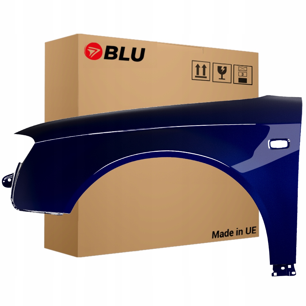 Blu Blatník Audi A4 B7 LZ5J levý modrý 04-08 přední Pozink MoroBlau