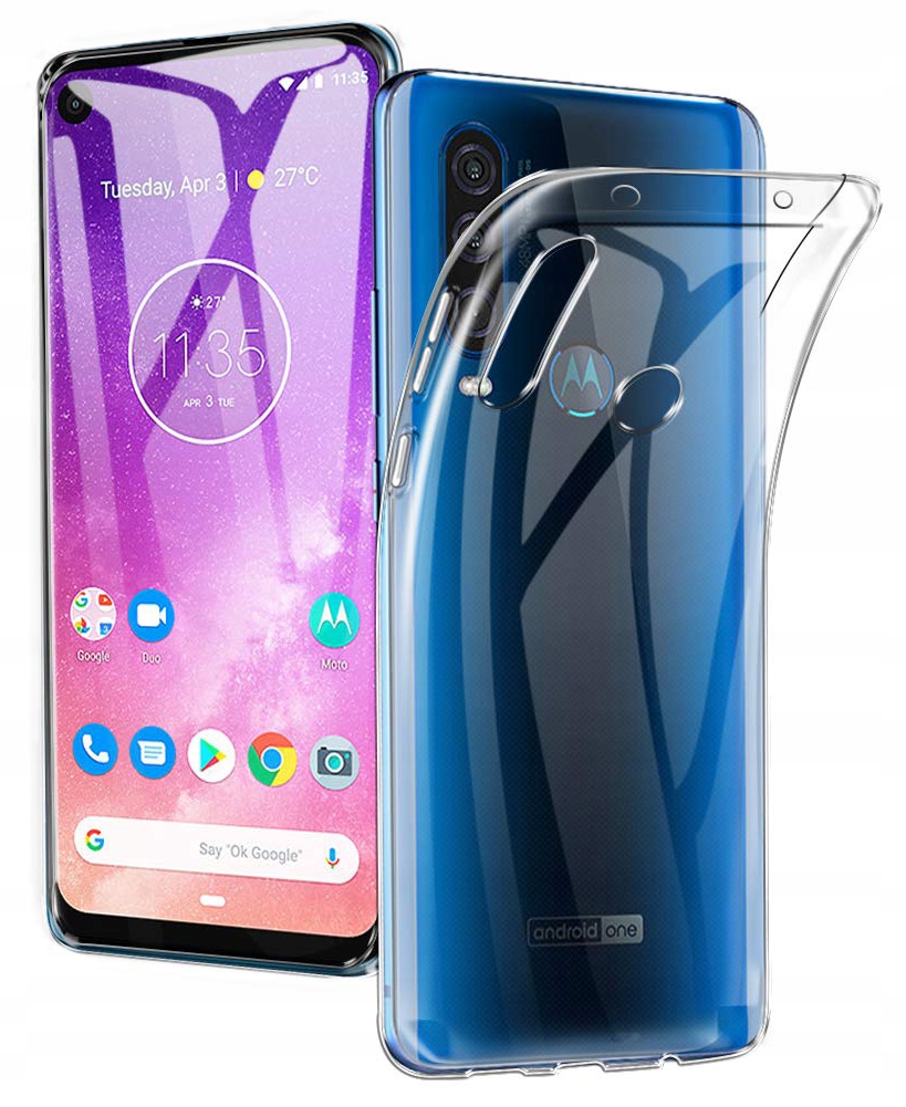 

Etui Silikon Szkło 9H Do Motorola One Action