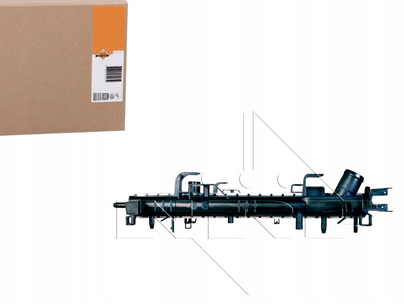 CHŁODNICA SILNIKA NRF 214100078R 180094N 107146