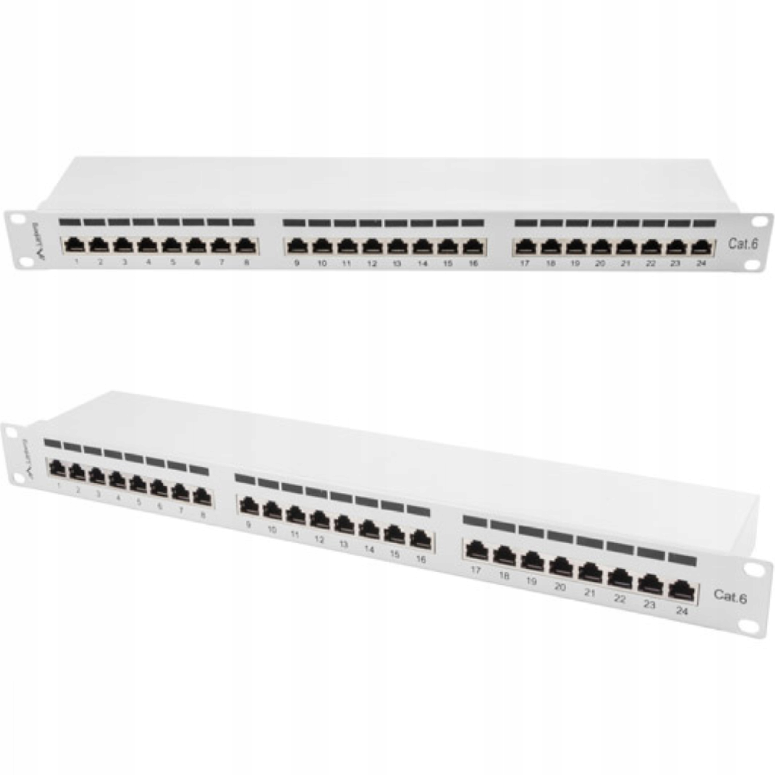 Patch Panel 24 Port 1U 19 KAT.6 Ekranowany Lanberg