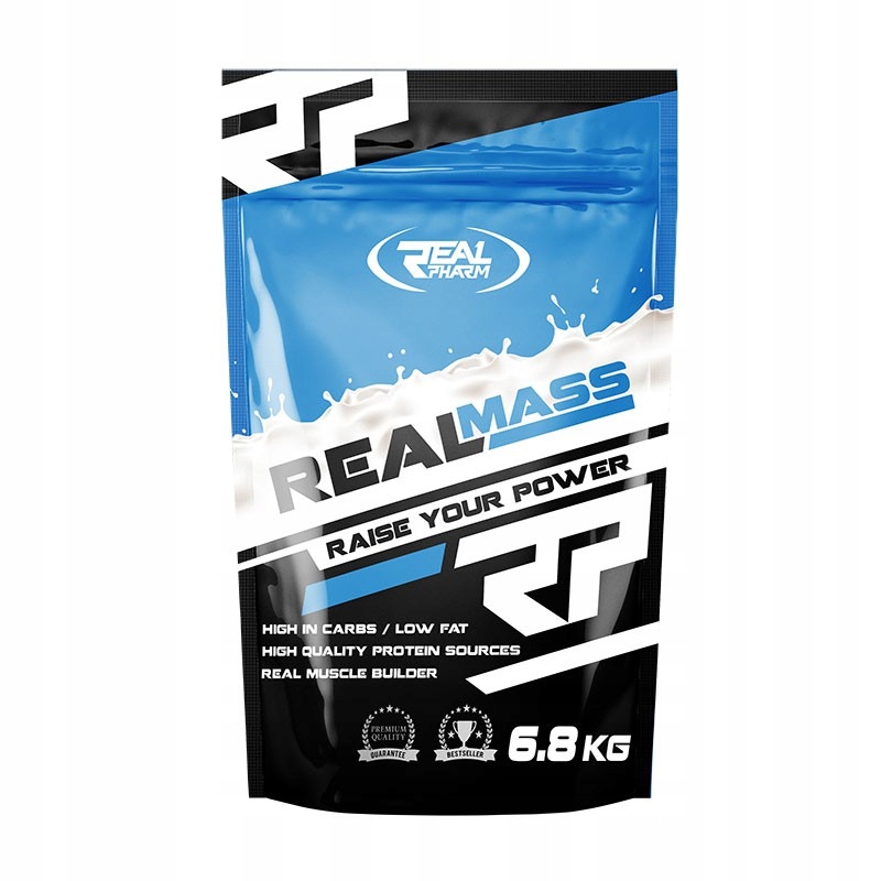 Real Pharm Real Mass 6800g Vanilia Gainer Svaly Přírůstek Hmoty