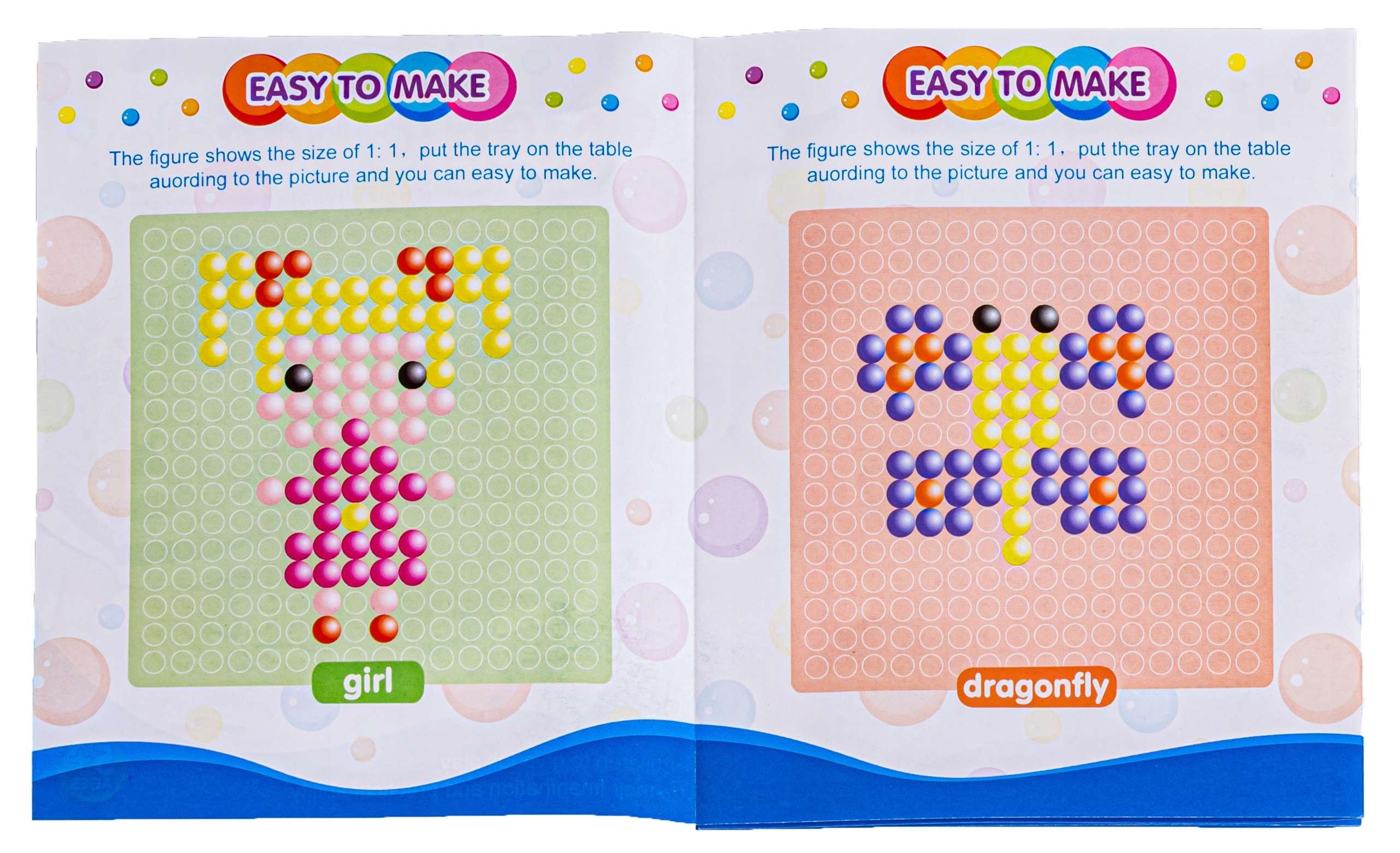 KORALIKI WODNE ZESTAW SZABLONY WZORY AKCESORIA Płeć chłopcy dziewczynki