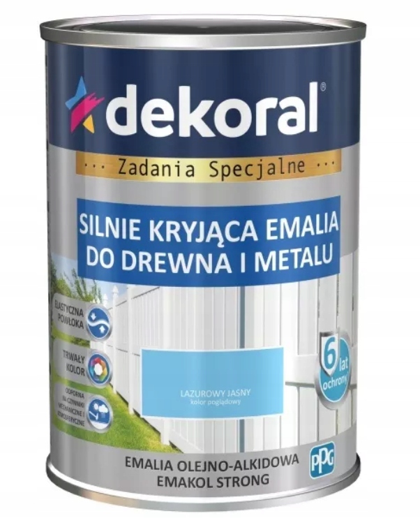 

Dekoral Emalia Emakol Strong lazurowy jasny 0,9L