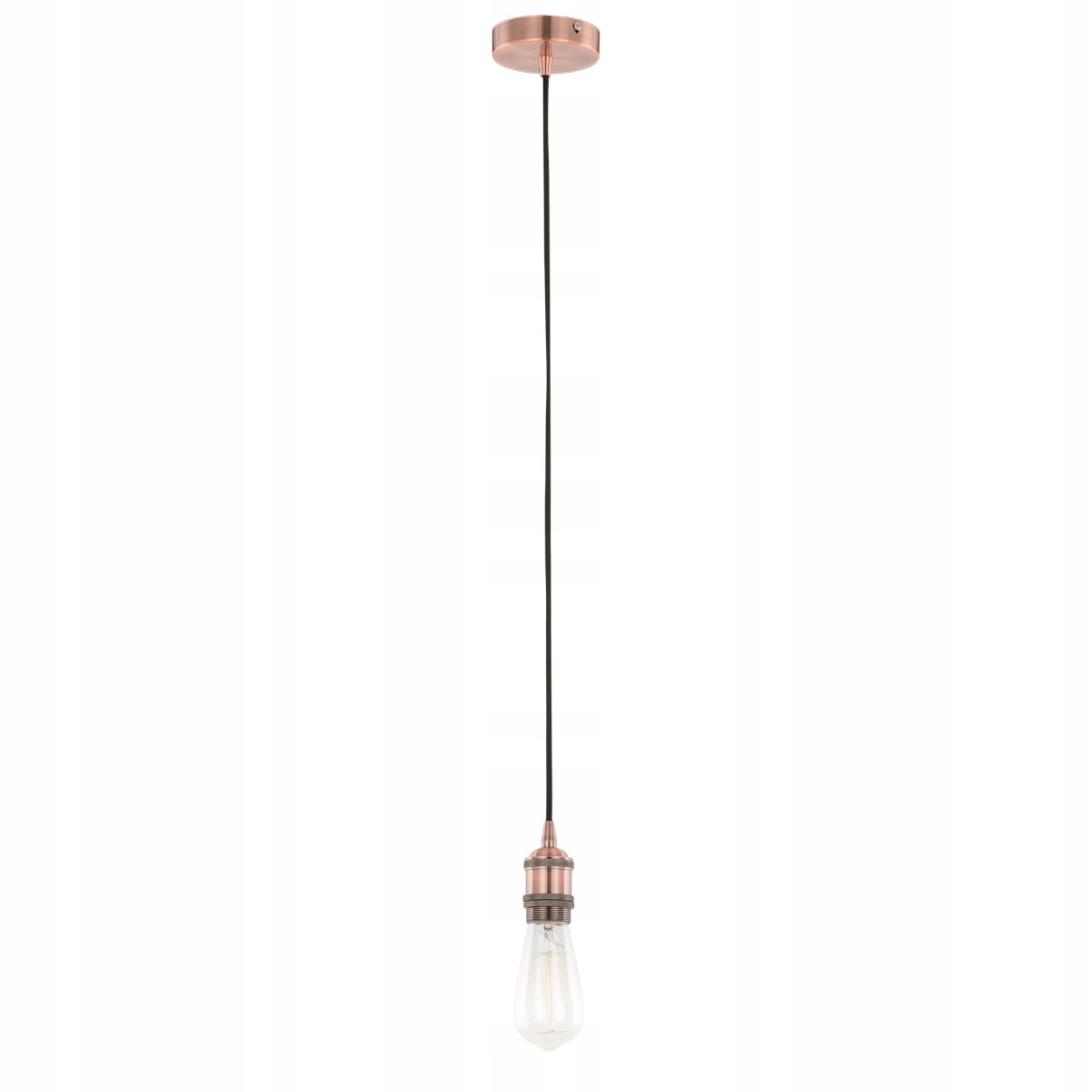 Závěsná měděná loftová retro lampa nad stůl, barový ostrov Italux