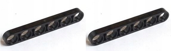 

2x Lego Technic 32063 Liftarm płaski 1x6 czarny