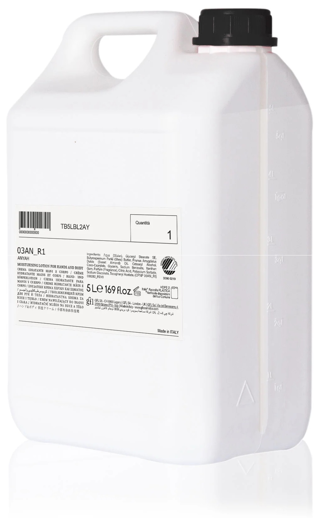 Balsam Nawilżający Odżywczy Zmiękczający do Ciała i Rąk Spa Hotel 5l Anyah