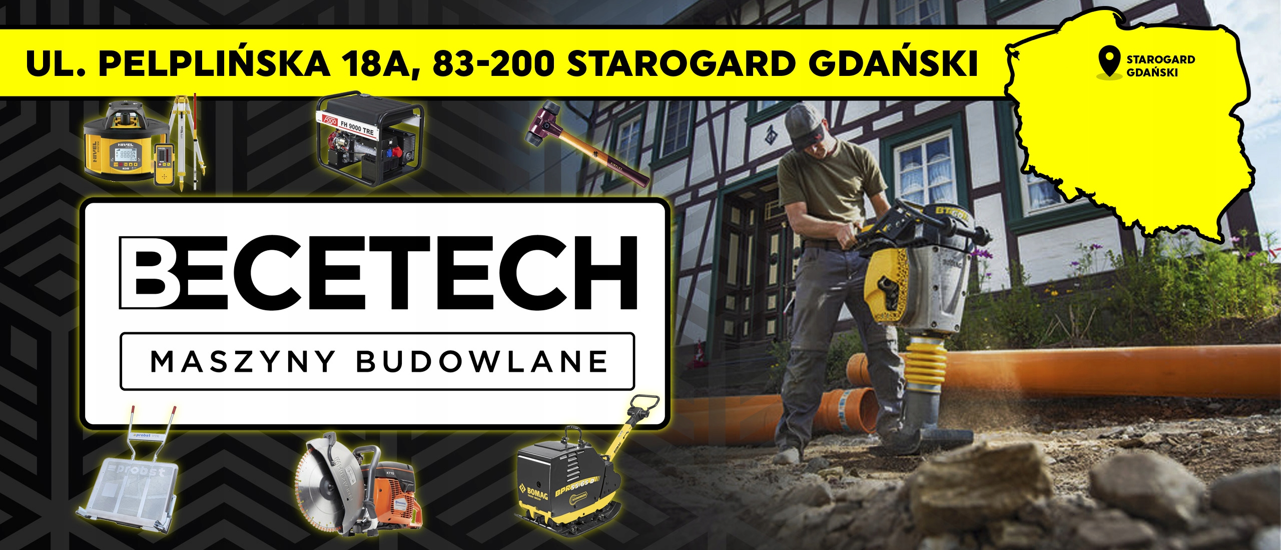 Zagęszczarka rewersyjna BOMAG BPR 60/65D 460kg EL. Paliwo diesel