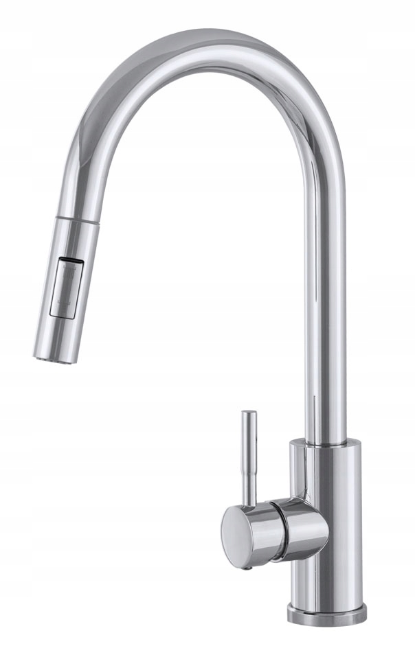 Kuchynský Kohútik Vyťahovacia Vypínačka Chróm Nerezová Oceľ Batéria Snake Slim