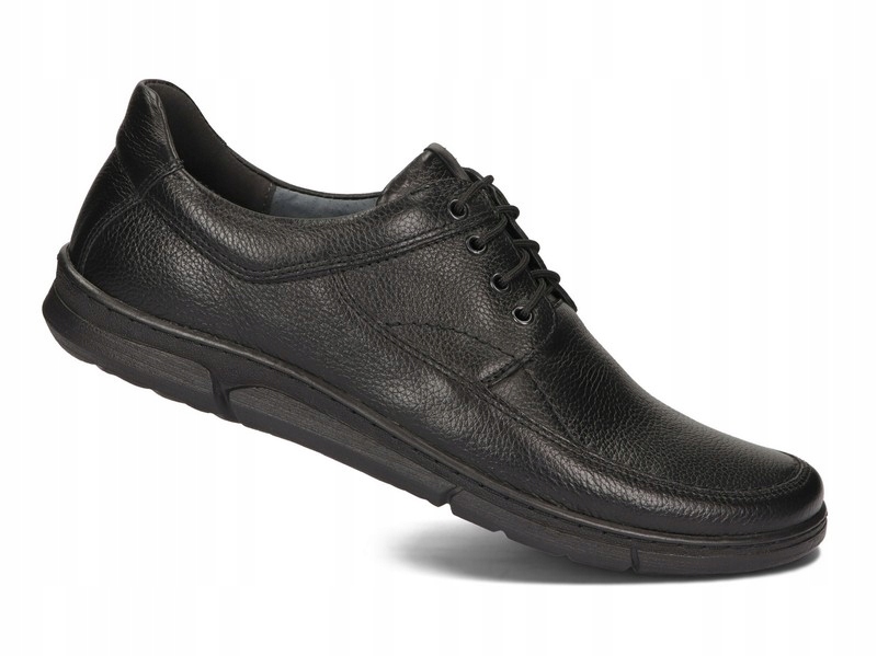 

Buty Męskie Skóra Naturalna Tęgie 42/5 Czarny 42
