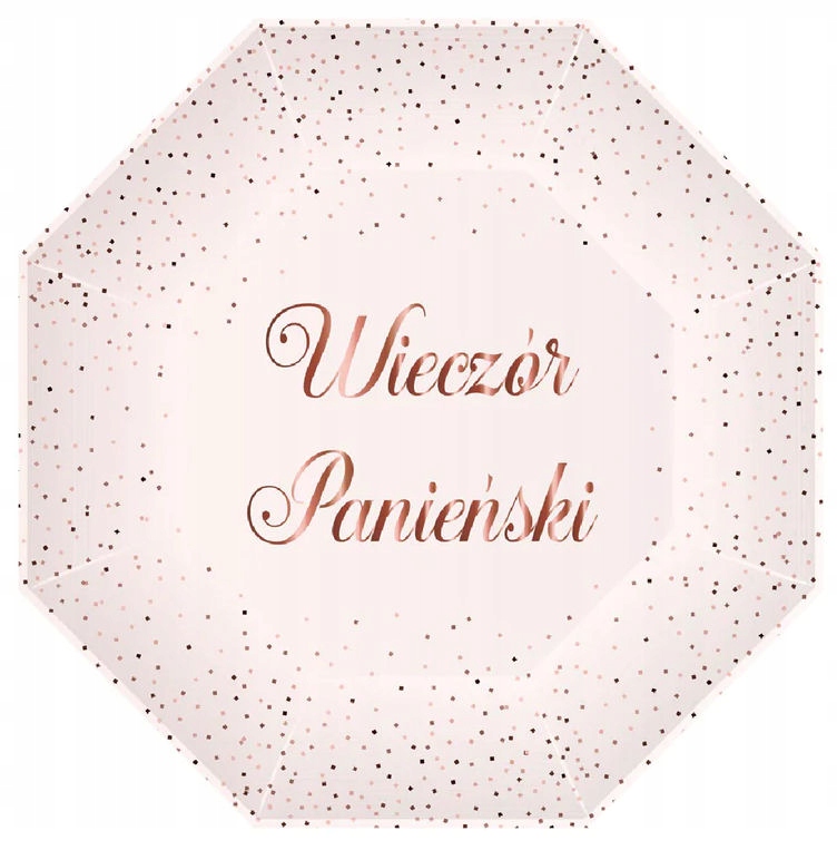 

Talerzyki papier Wieczór Panieński różowe pastel 6