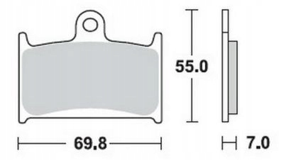 MCB690SV - ТОРМОЗНЫЕ КОЛОДКИ СПЕРЕДИ TRW LUCAS SUZUKI RF900 R 94-97