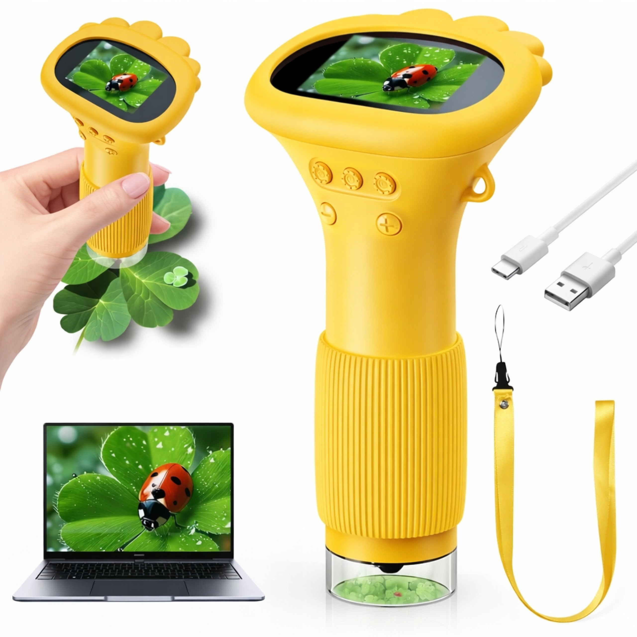 Vzdělávací Kapesní Digitální Mikroskop, Sada Led Obrazovek, Mikroskop