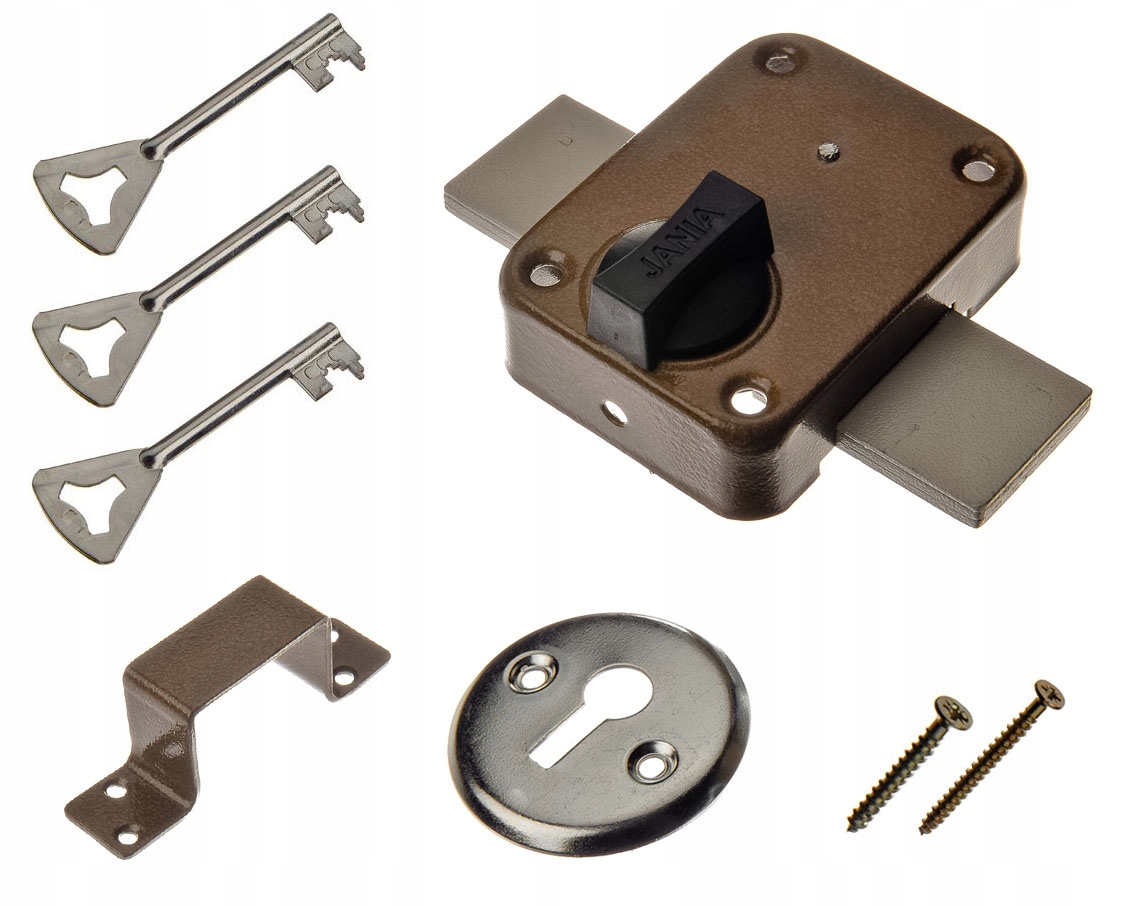 

Zamek do drzwi Jania Tytan T-3 zasuwa garażowa