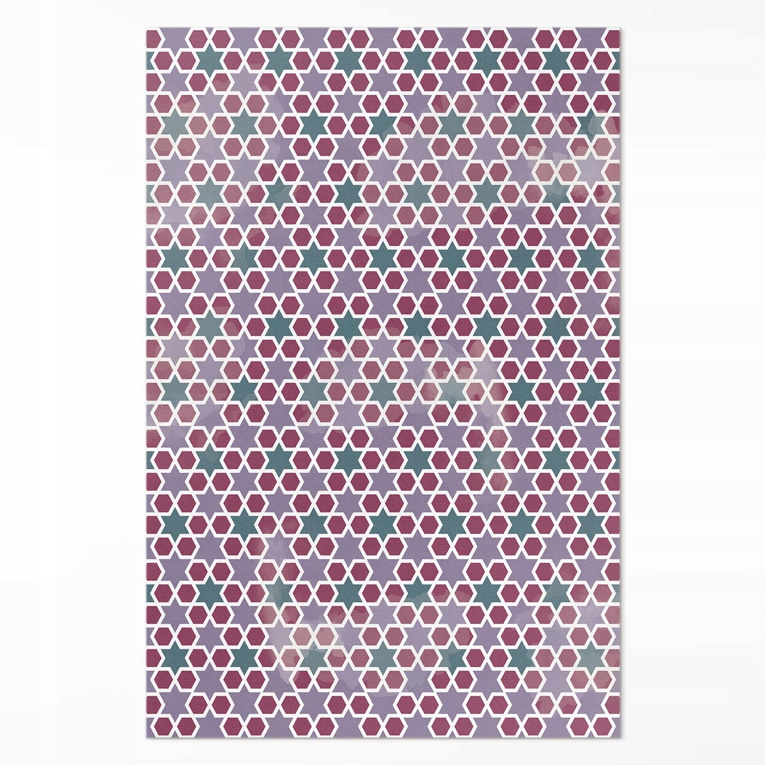 Koberec S Potiskem Vinylový Geometrické hvězdičky drobná mozaika 150 x 225 cm