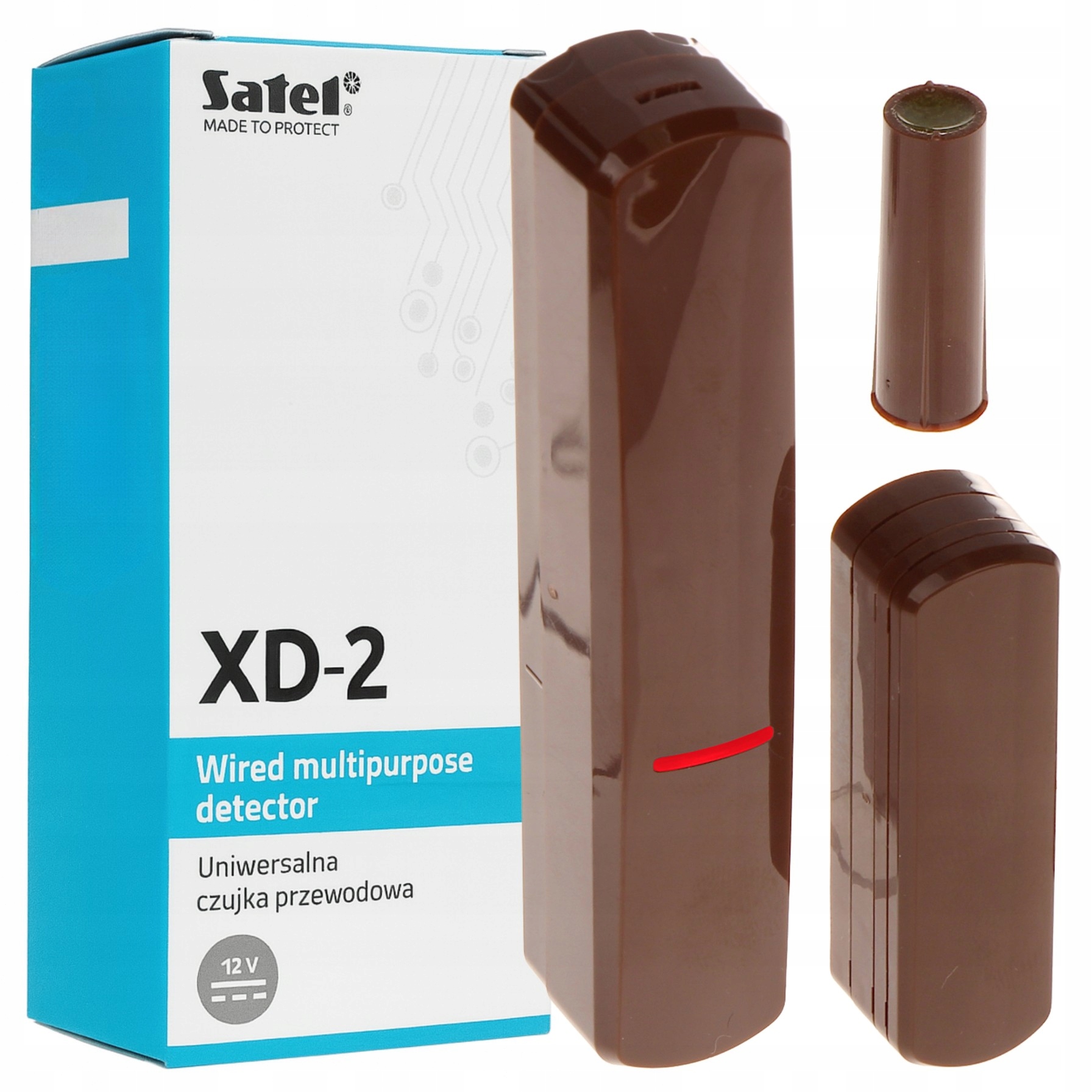 Univerzální drátový detektor Satel XD-2 Br s magnetickým šokovým zaplavením