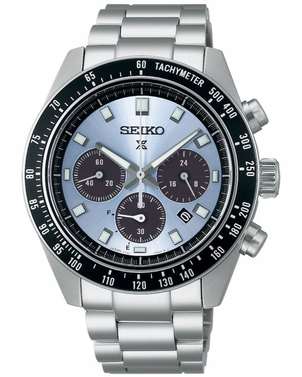 Zegarek męski Seiko SSC935P1 Prospex Speedtimer srebrny na bransolecie