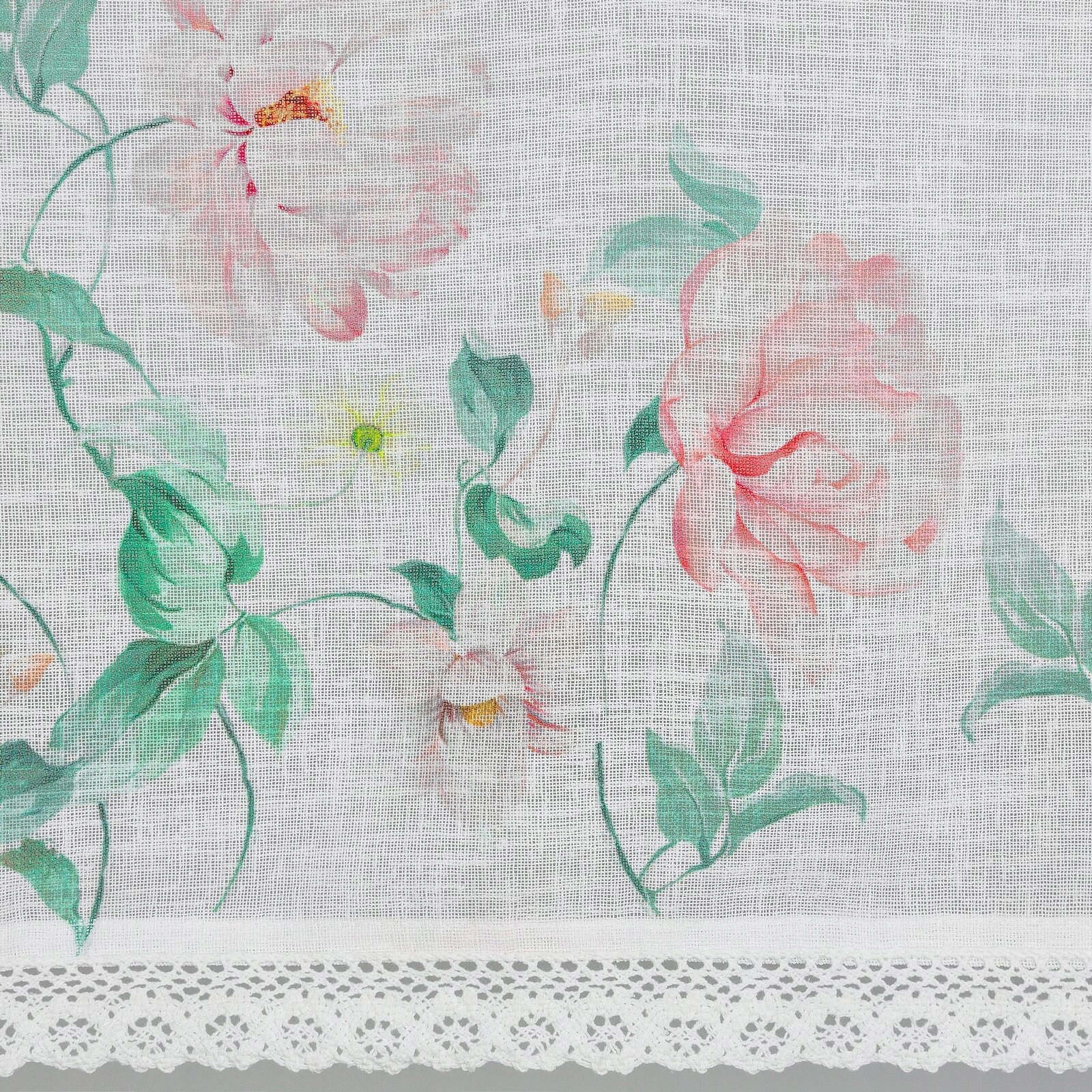 FIRANA GOTOWA ASTEJA NA TAŚMIE 150X60 CM BIAŁY Wysokość produktu 60 cm