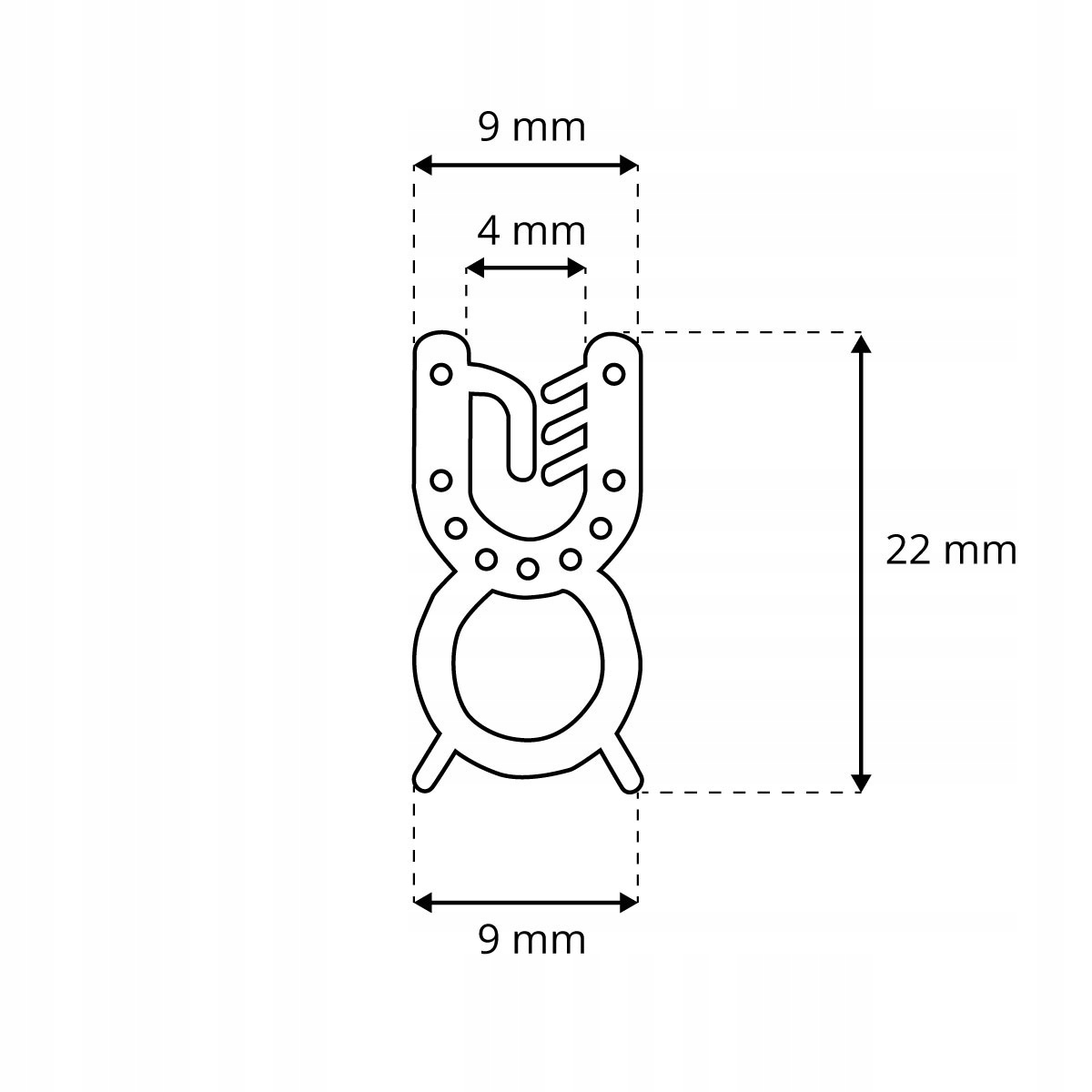 Uszczelka samochodowa krawędziowa T-32 22x9mm 10m Producent części Steigner