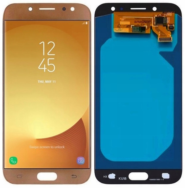 Displej pro Samsung Galaxy J7 2017 J730 Oled LCD displej Zlatý