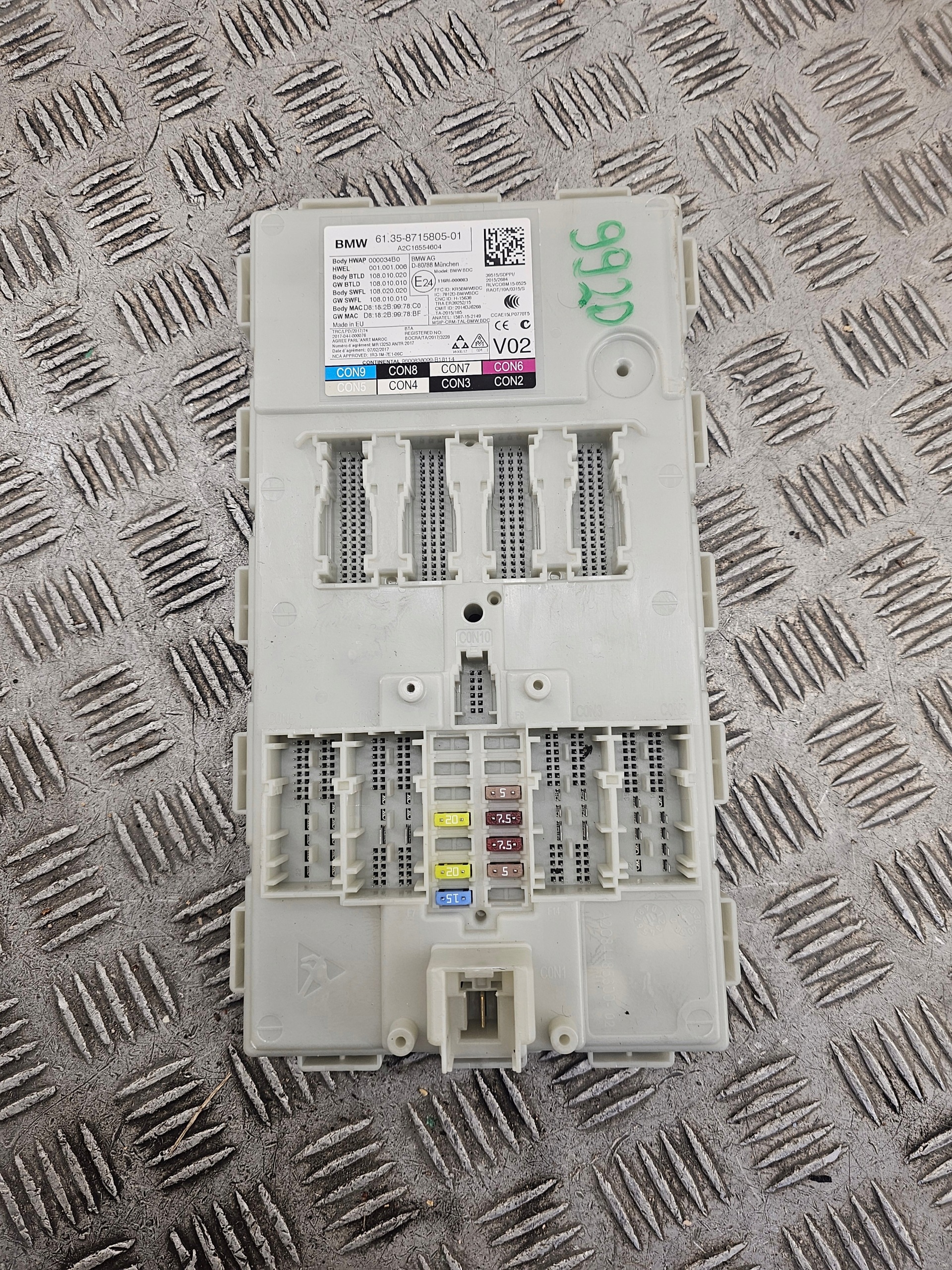 BMW G30 530E modul Bedienteil BCD 8715805