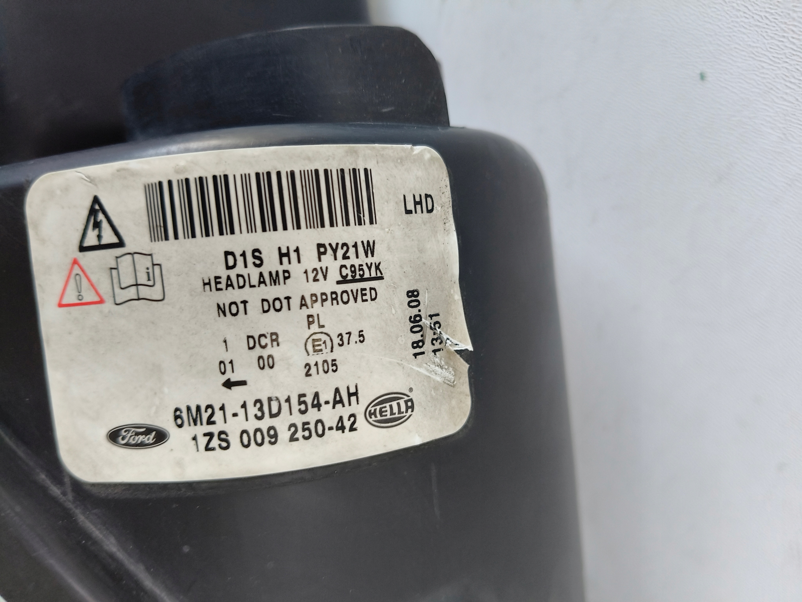 light right REFLEKTOR FORD S-MAX MK1 06- XENON