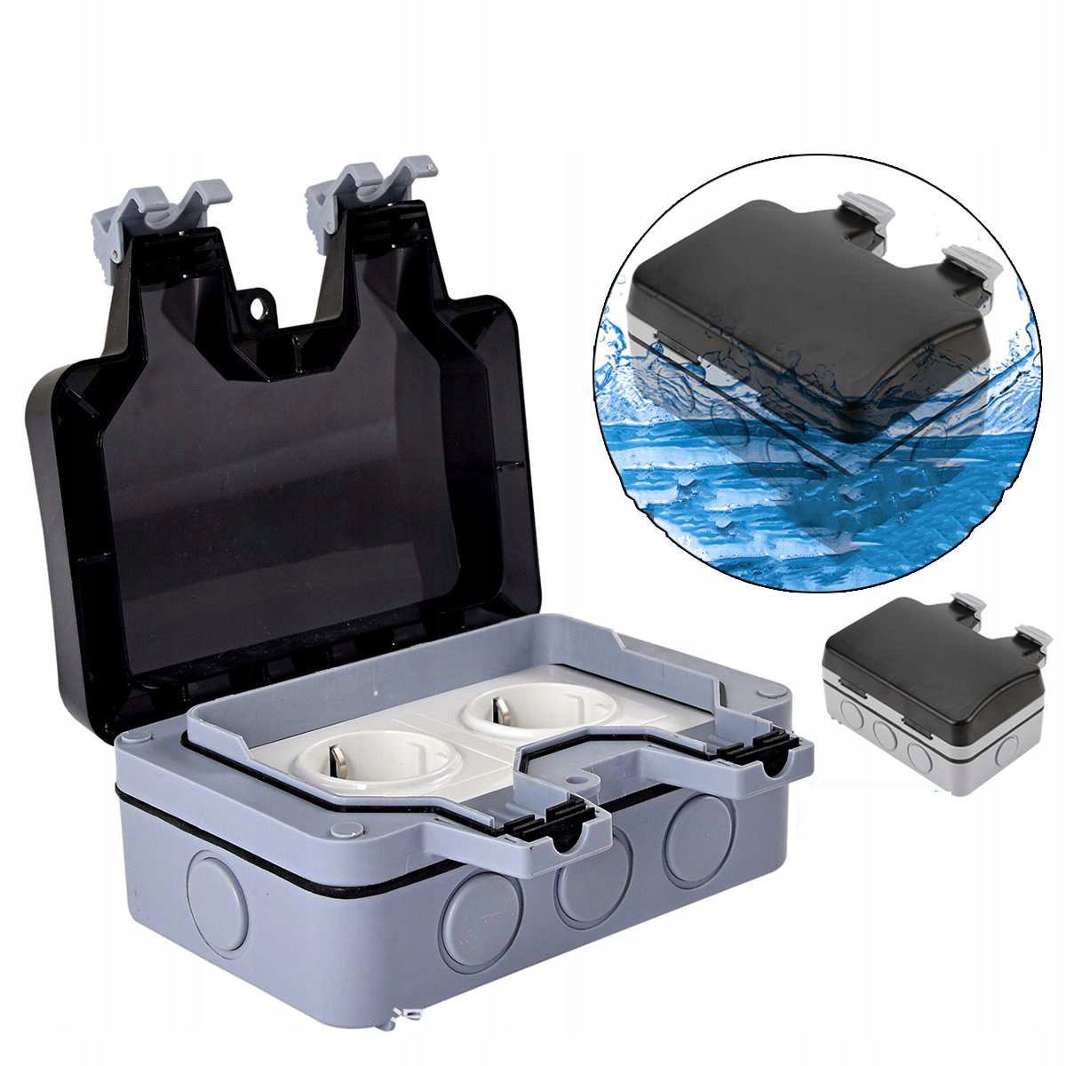 Gniazdko Elektryczne zewnętrzne wodoszczelne IP66 Przeznaczenie Elektryczne