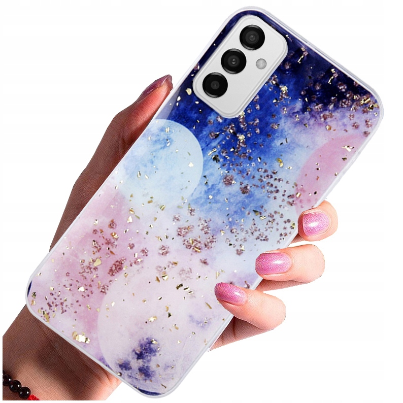 

Etui do Samsung Galaxy M13 Gold Case Szkło