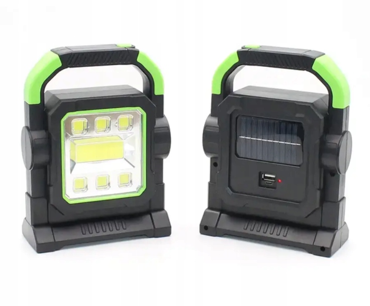 LAMPA ROBOCZA LED NAŚWIETLACZ HALOGEN PRZENOŚNY ŁADOWANY PRZEZ USB SOLAR Jasność 2400 lm