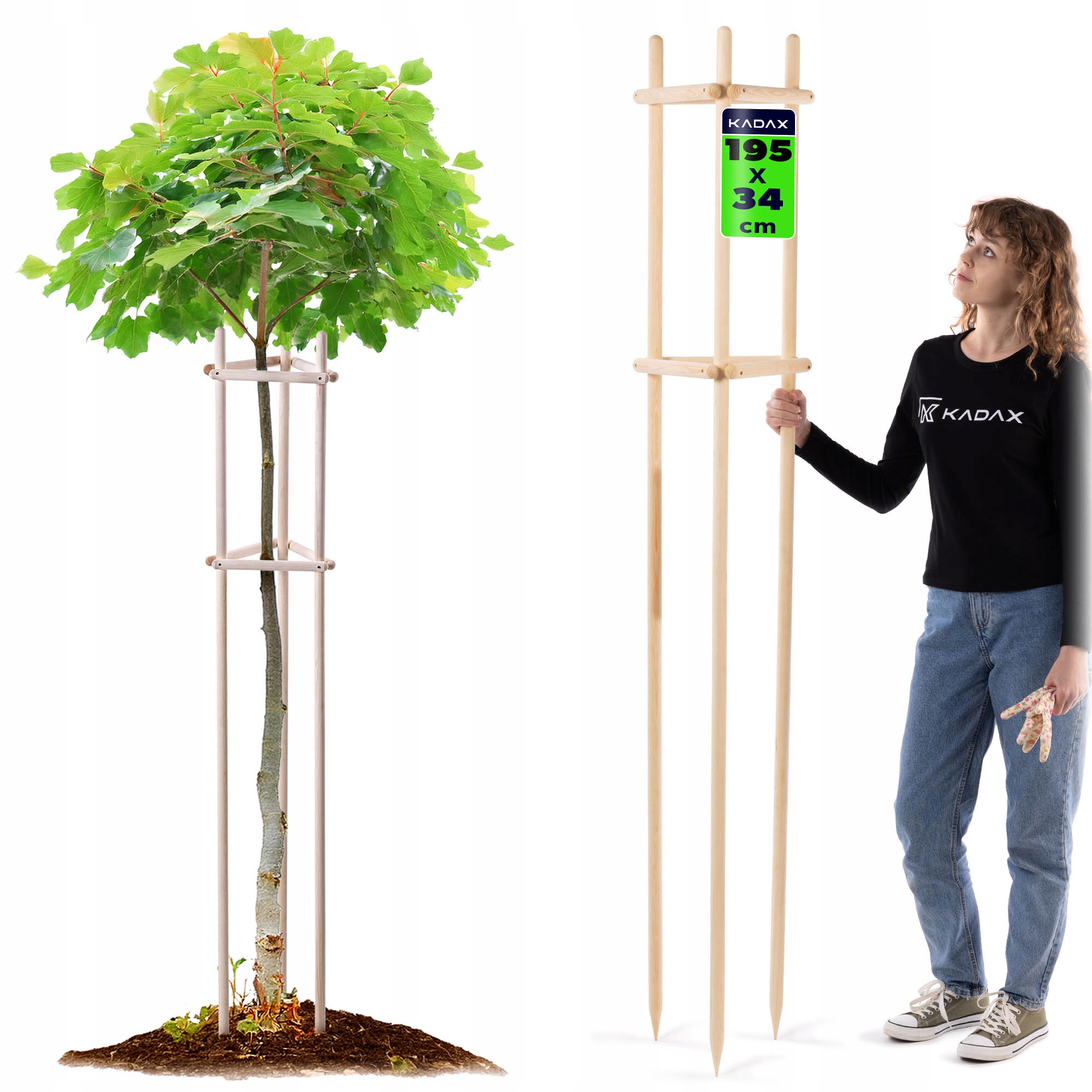 Podpěra Pro Rostliny Keřů Zahradní Impregnovaná Trojnožka Fi 28 195 cm