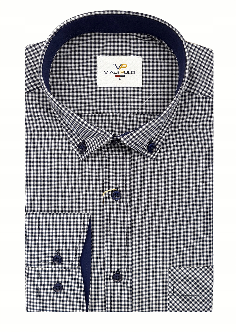 

Koszula Męska W Drobną Kratę Na Prezent Slim Fit