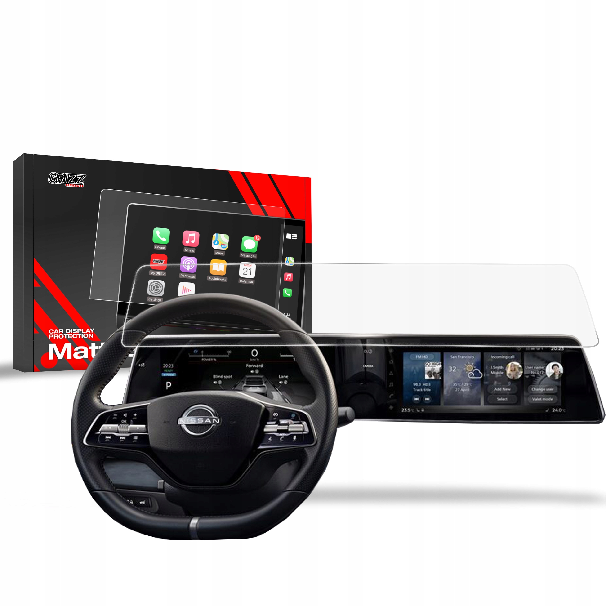 Folia Antyodciskowa do Nissan Ariya 12,3" (2024-2025)