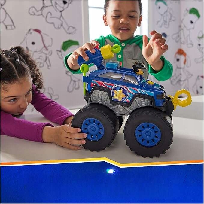 PSI PATROL RESCUE CRUISER DUŻY ZESTAW POJAZD TERENOWY CHASE ŚWIATŁO DŹWIĘK Marka Spin Master